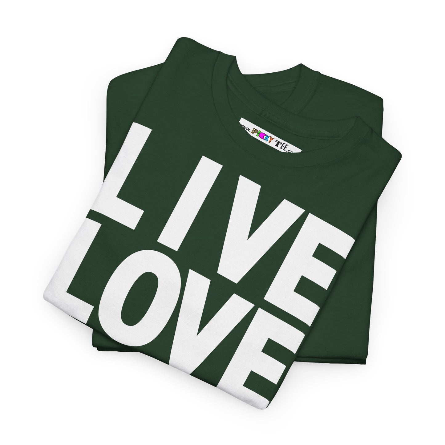 LIVE LOVE Unisex Heavy Cotton Tee