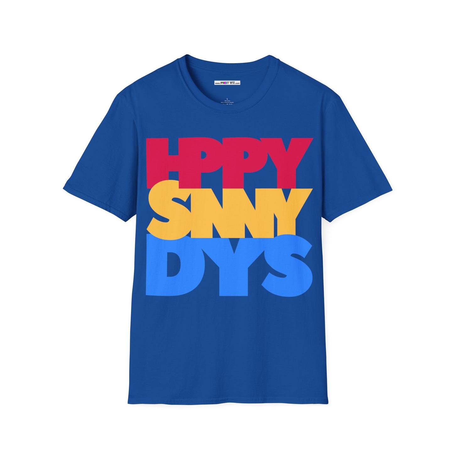 HPPY SNNY DYS Unisex Softstyle 100% Cotton T-Shirt