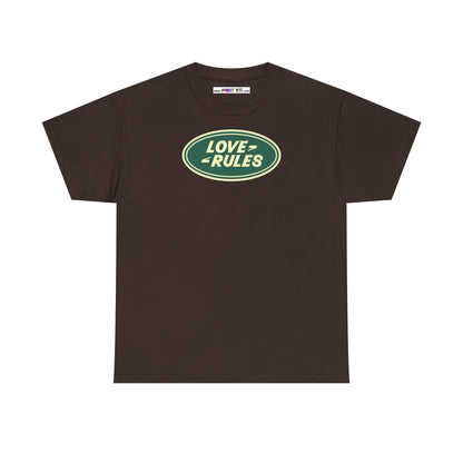 LOVE RULES Unisex Heavy Cotton Tee