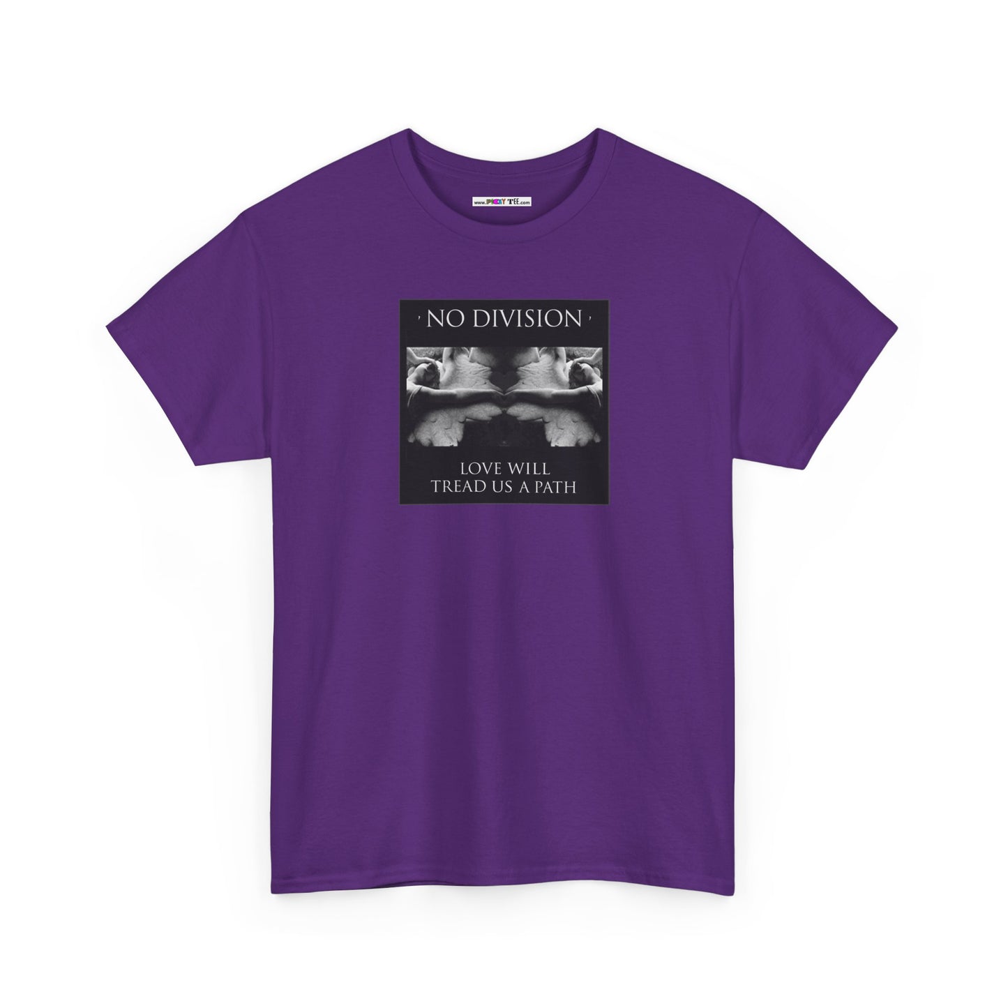 'NO DIVISION' LOVE WILL TREAD US A PATH Unisex Heavy Cotton Tee
