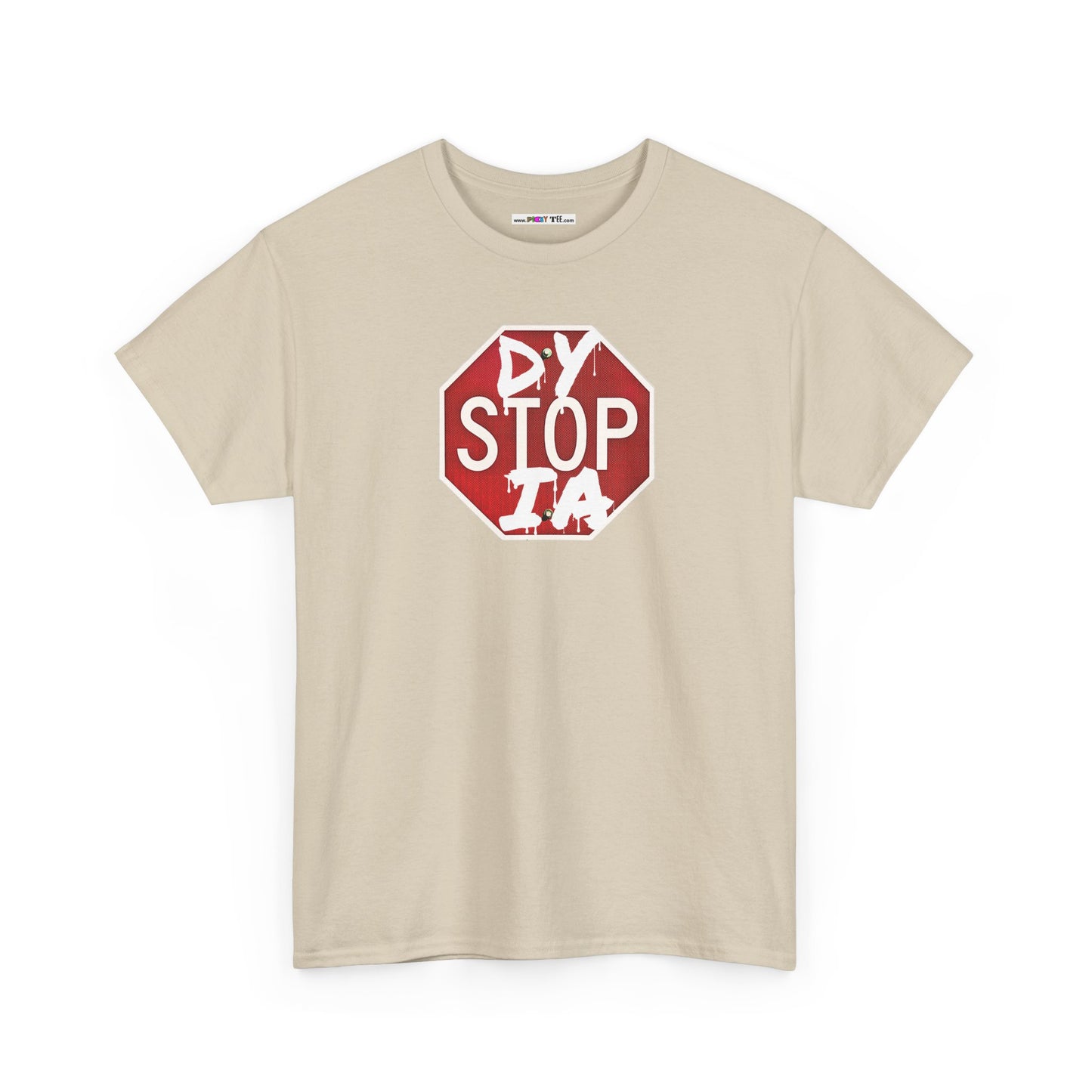 STOP DYSTOPIA Unisex Heavy Cotton Tee