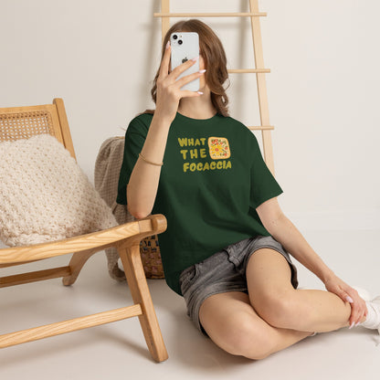 WHAT THE FOCACCIA Unisex Heavy Cotton Tee