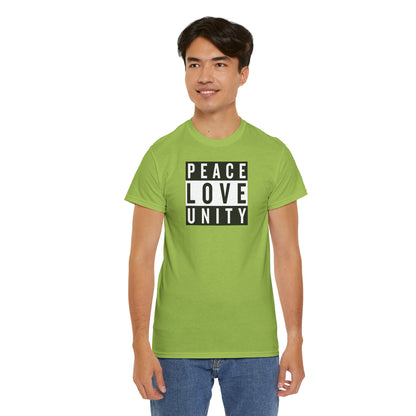 PEACELOVEUNITY Unisex Heavy Cotton Tee