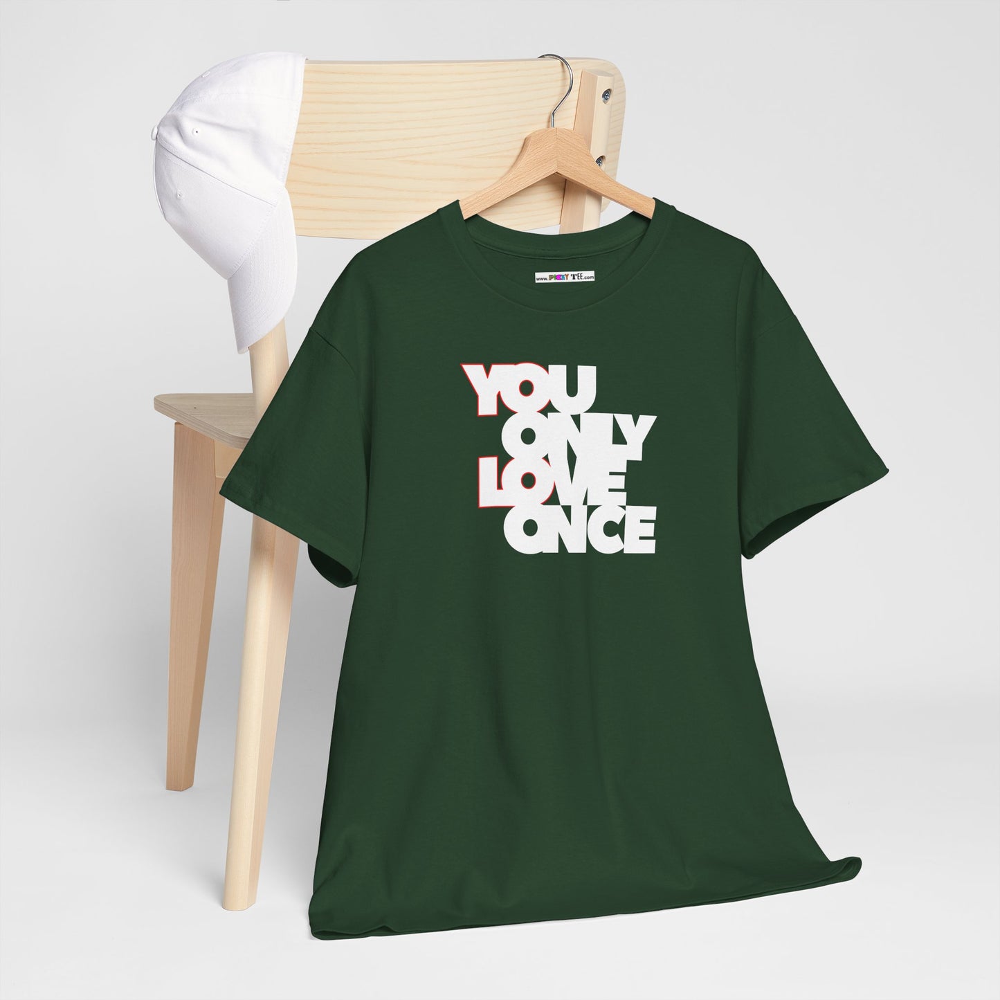 YOLO - YOU ONLY LOVE ONCE Unisex Heavy Cotton Tee