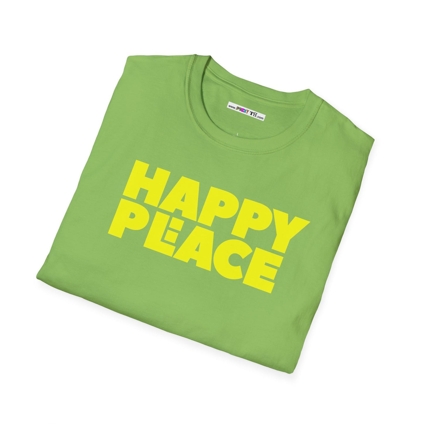 HAPPY PLACE/PEACE Unisex Softstyle 100% Cotton T-Shirt