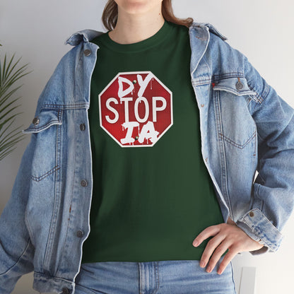 STOP DYSTOPIA Unisex Heavy Cotton Tee
