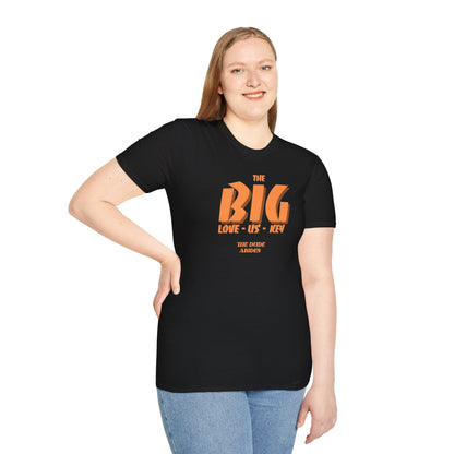 THE BIG LOVE-US-KEY Unisex Softstyle 100% Cotton T-Shirt