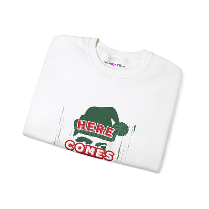 HERE COMES JOLLY! Unisex Heavy Blend™ Crewneck Sweatshirt