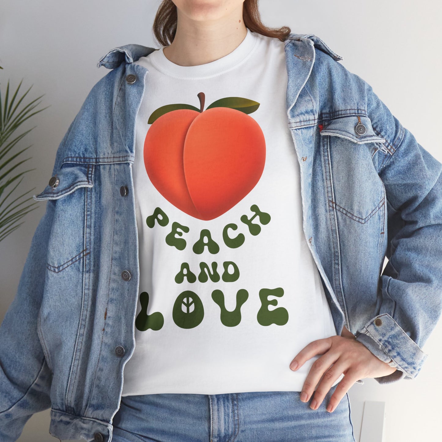 PEACH AND LOVE Unisex Heavy Cotton Tee
