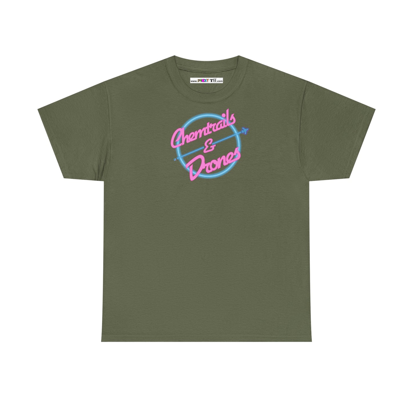 Chemtrails & Drones Unisex Heavy Cotton Tee