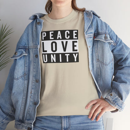 PEACELOVEUNITY Unisex Heavy Cotton Tee