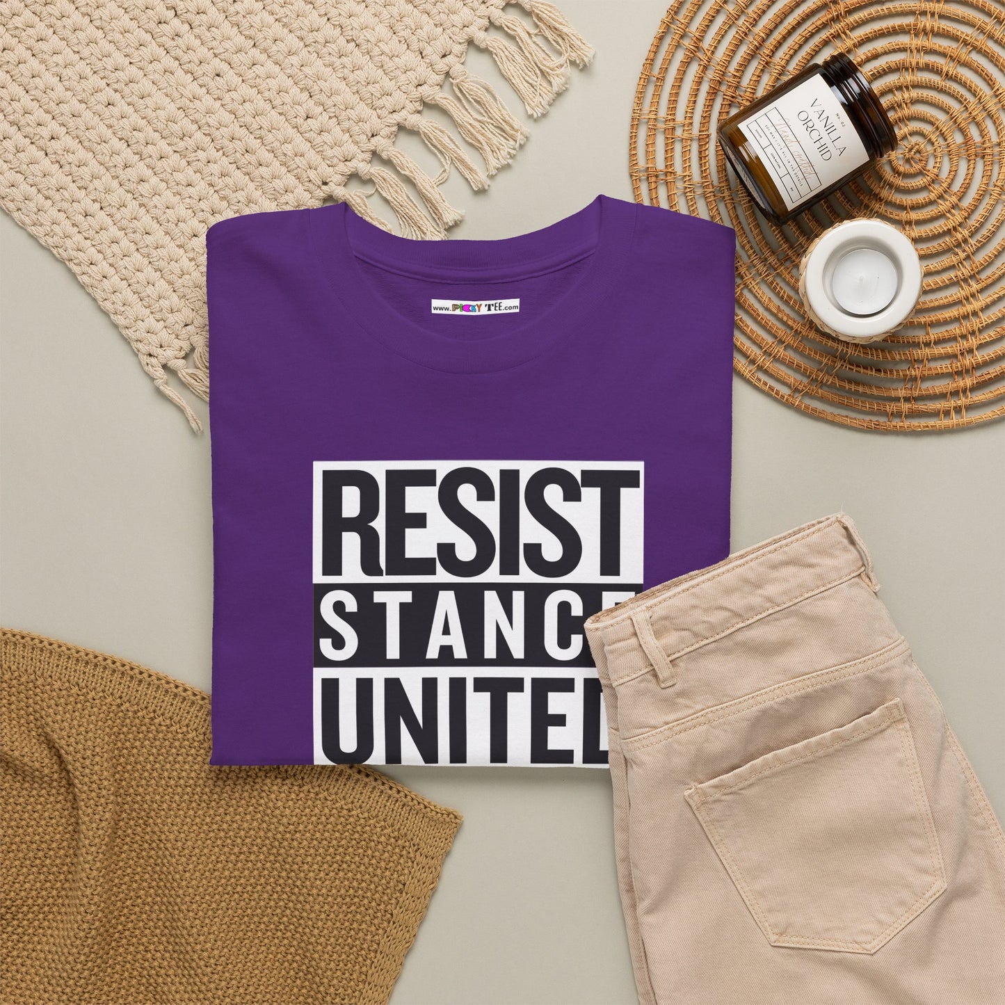 RESIST STANCE UNITED Unisex Heavy Cotton Tee