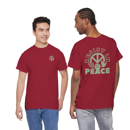 RESIST IN PEACE Unisex Heavy Cotton Tee