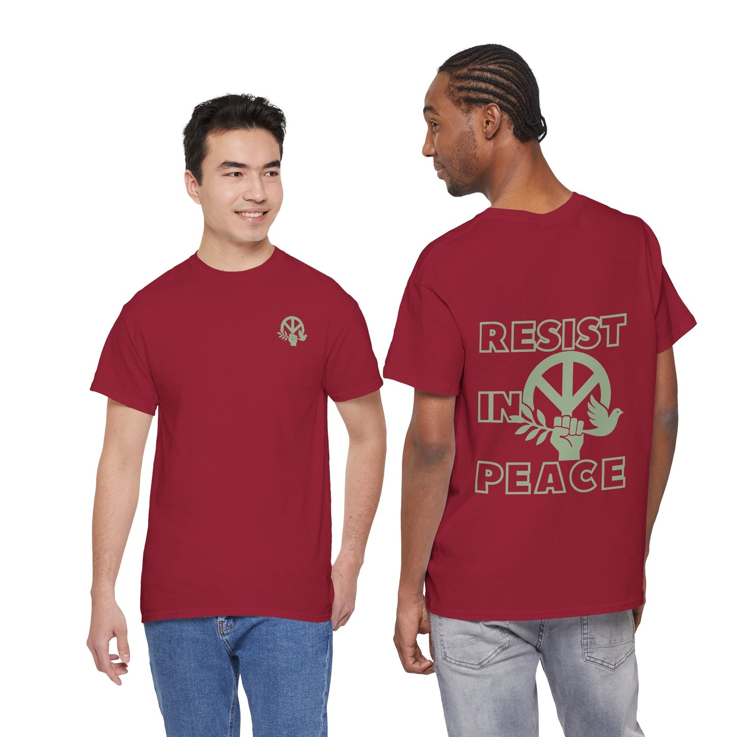RESIST IN PEACE Unisex Heavy Cotton Tee