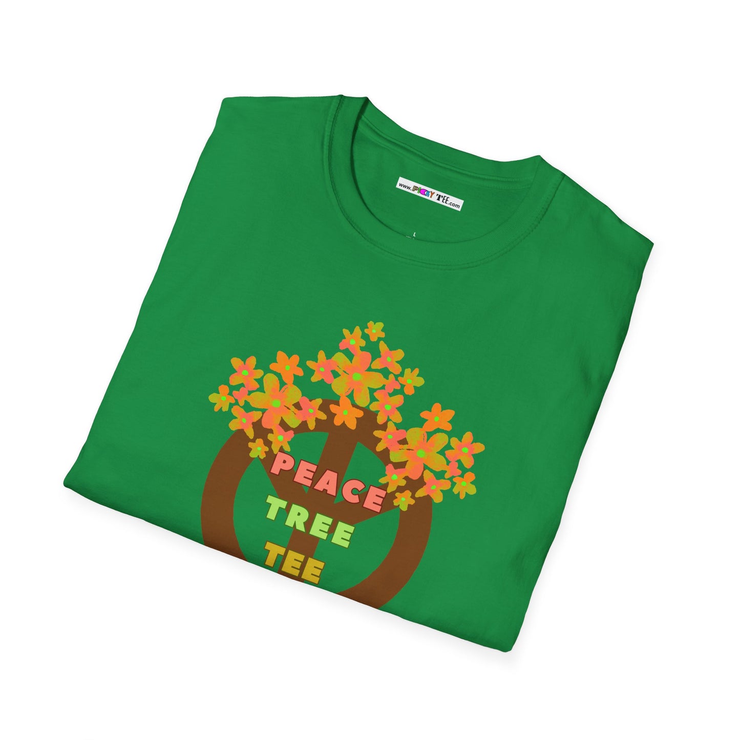 PEACE TREE TEE Unisex Softstyle 100% Cotton T-Shirt