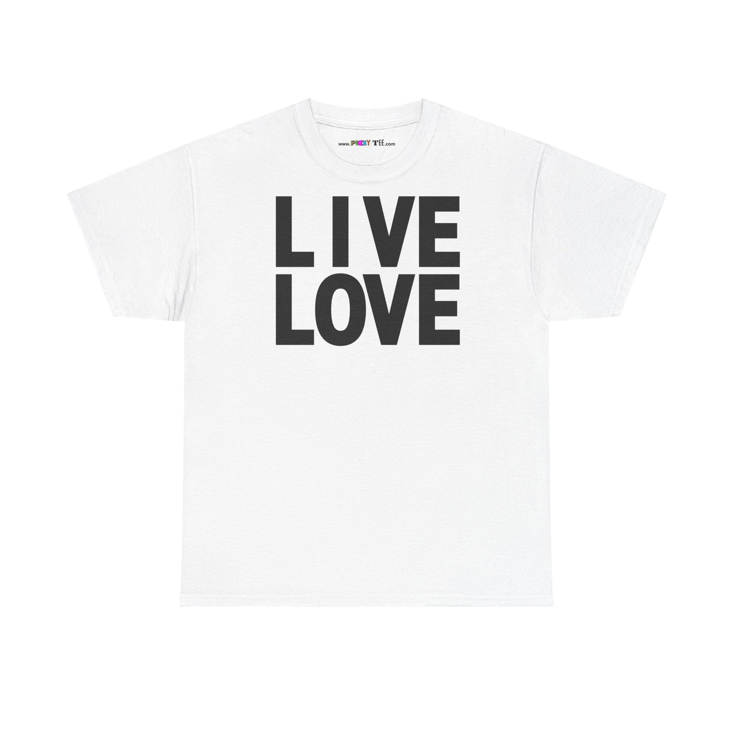 LIVE LOVE Unisex Heavy Cotton Tee