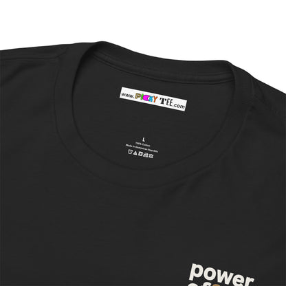 power off now Unisex Heavy Cotton Tee
