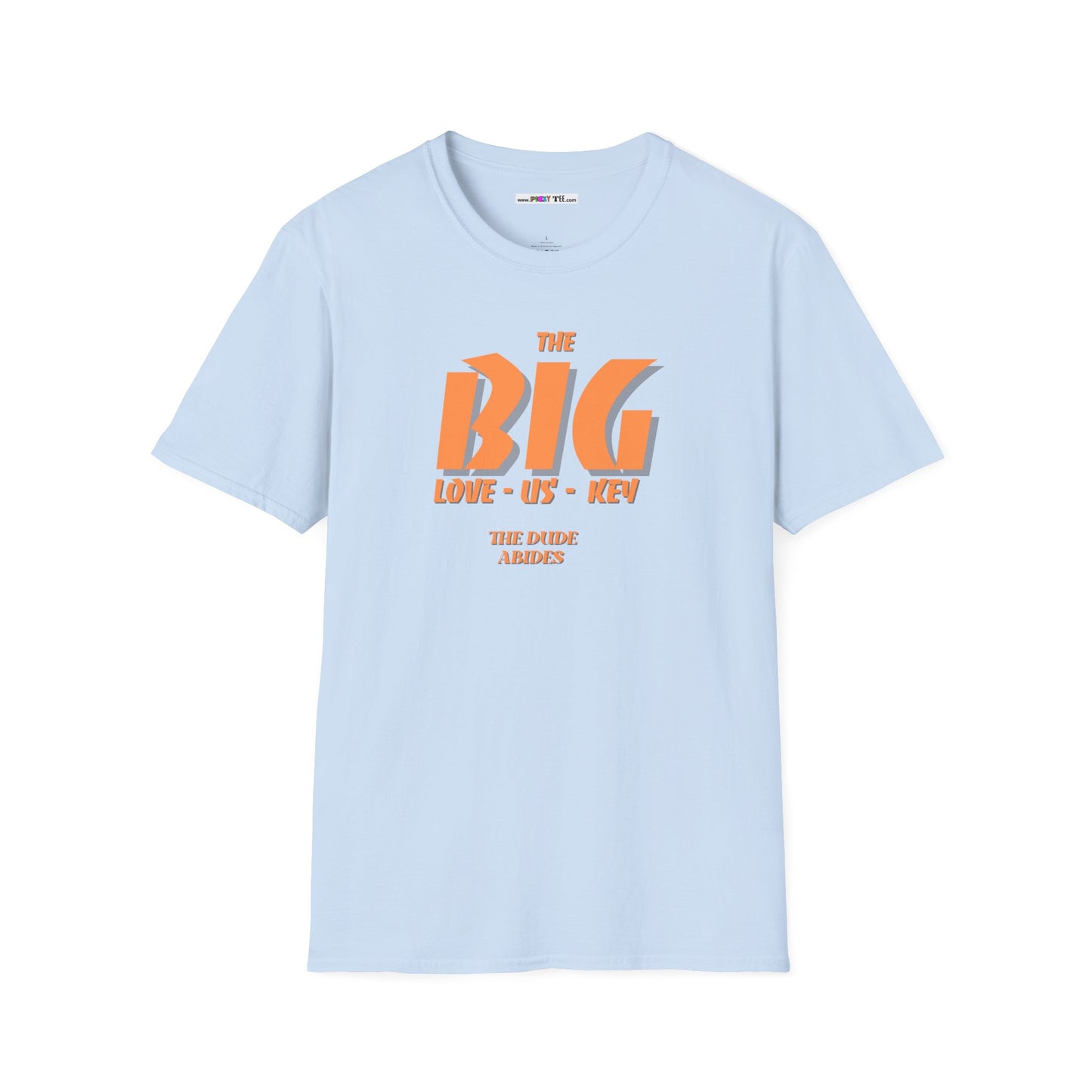 THE BIG LOVE-US-KEY Unisex Softstyle 100% Cotton T-Shirt