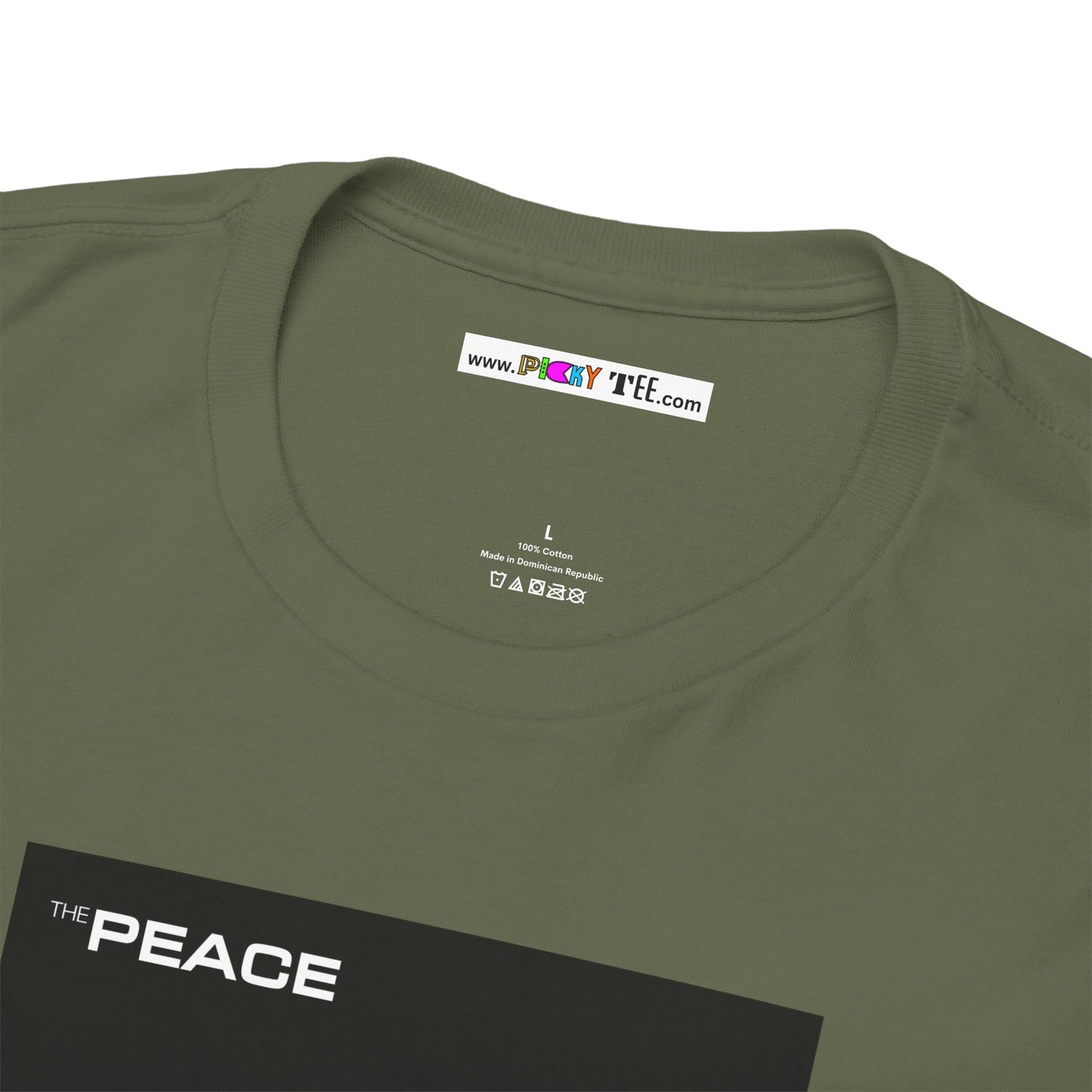 the PEACE ghost in the war-machine Unisex Heavy Cotton Tee