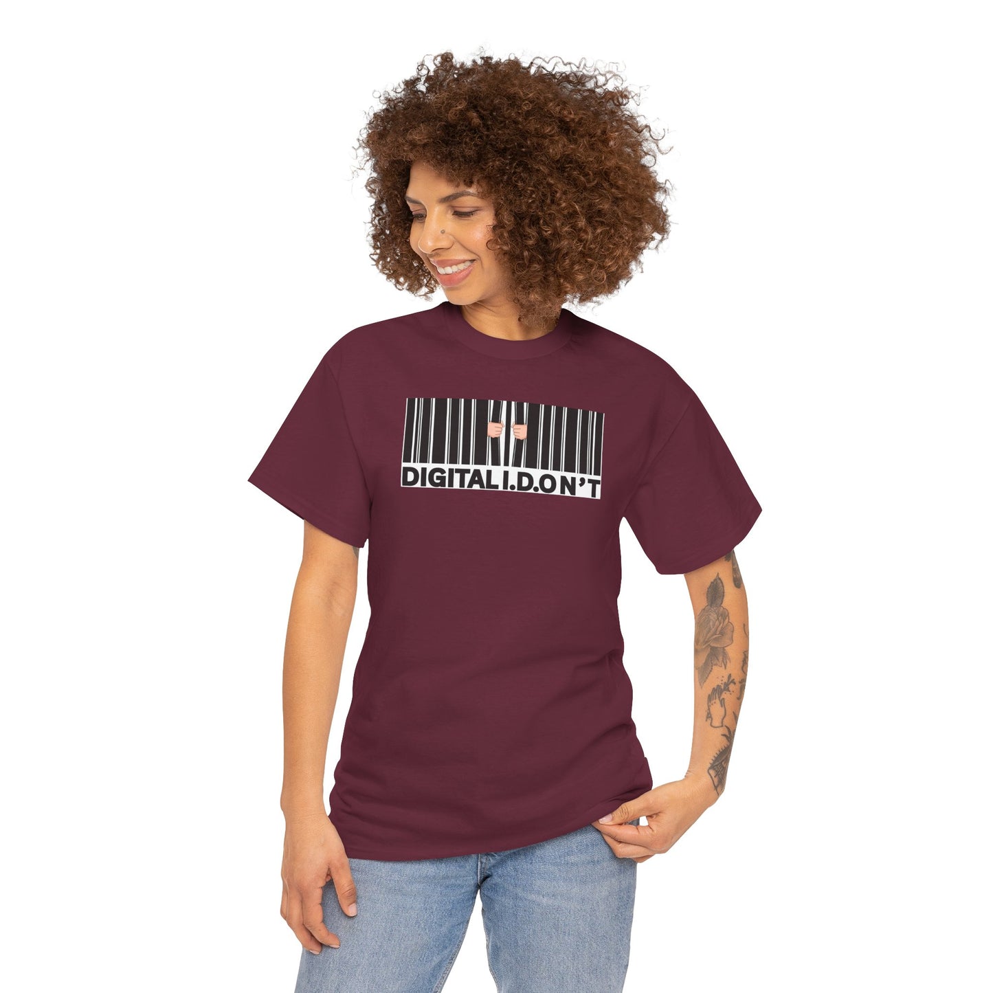 DIGITAL I.D.ON'T Unisex Heavy Cotton Tee