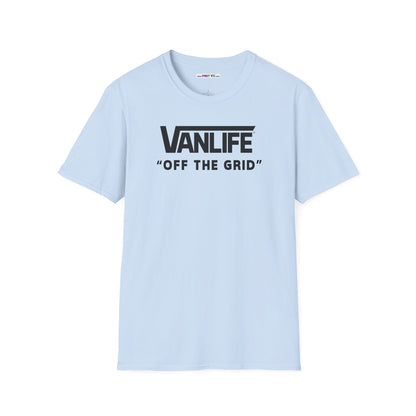 VANLIFE "OFF THE GRID". Unisex Softstyle 100% Cotton T-Shirt