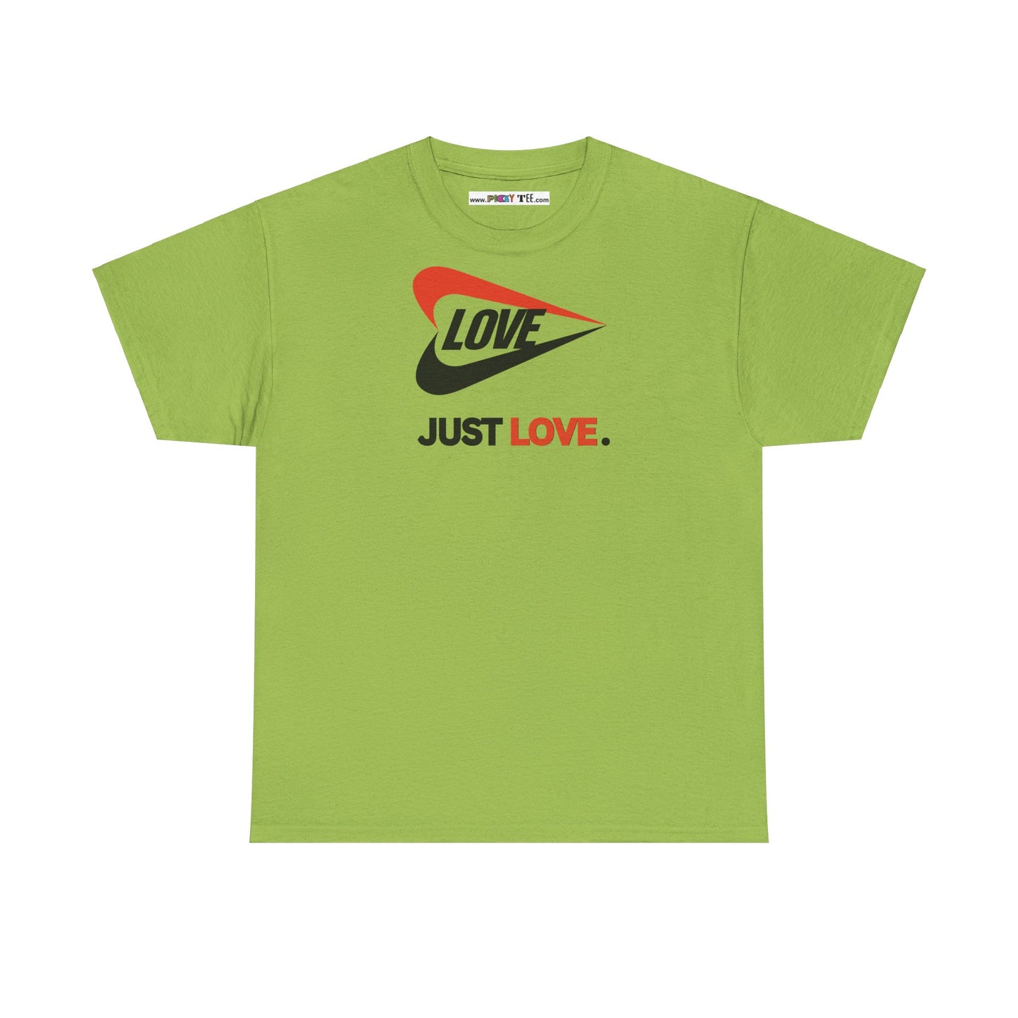 LOVE JUST LOVE. Unisex Heavy Cotton Tee