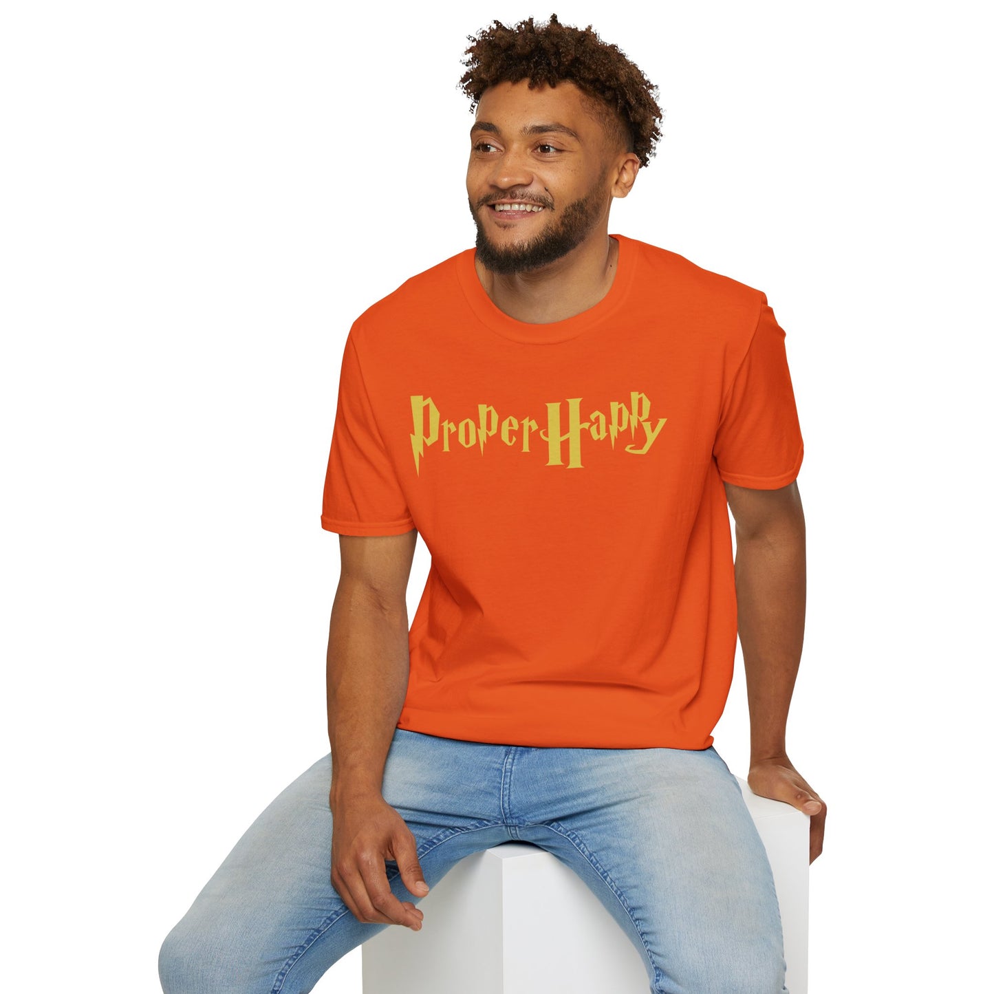 Proper Happy Unisex Softstyle 100% Cotton T-Shirt