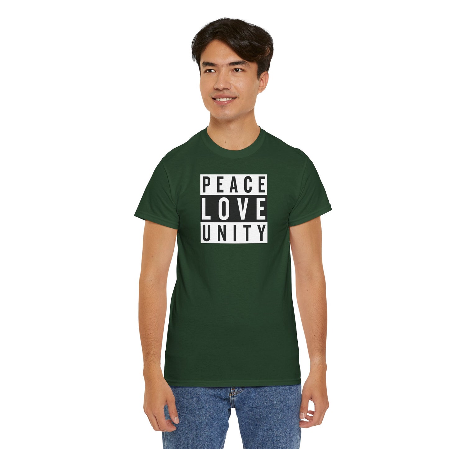 PEACELOVEUNITY Unisex Heavy Cotton Tee