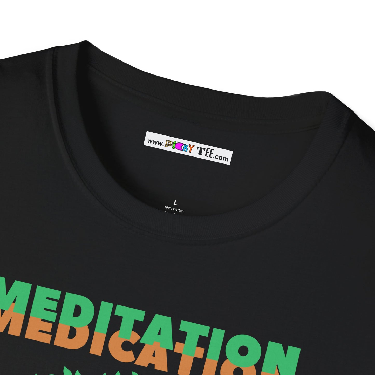 MEDITATION MEDICATION Unisex Softstyle 100% Cotton T-Shirt