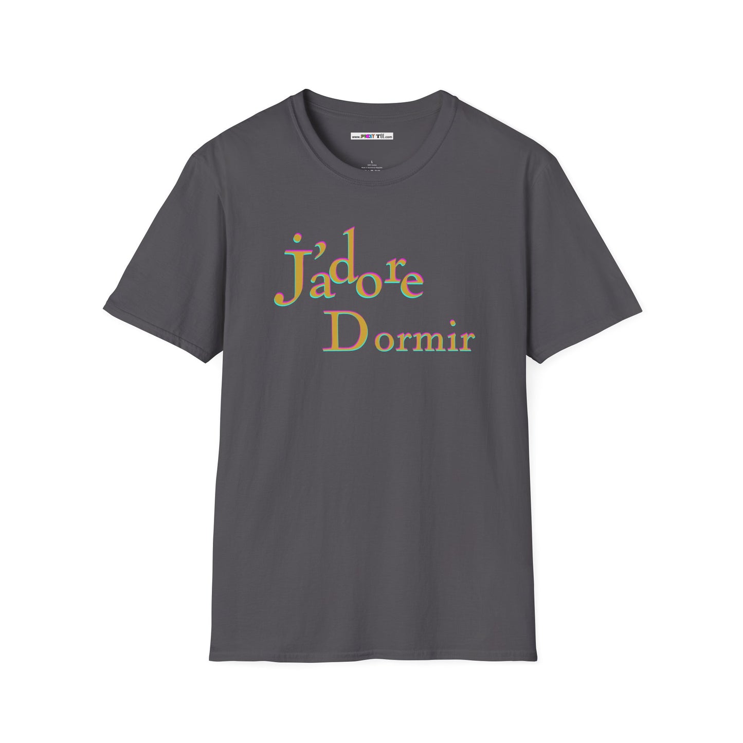 J'adore Dormir Unisex Softstyle 100% Cotton T-Shirt