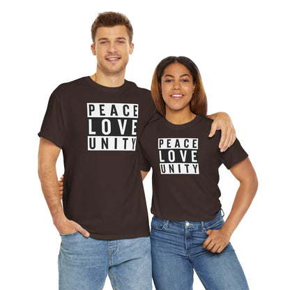 PEACELOVEUNITY Unisex Heavy Cotton Tee