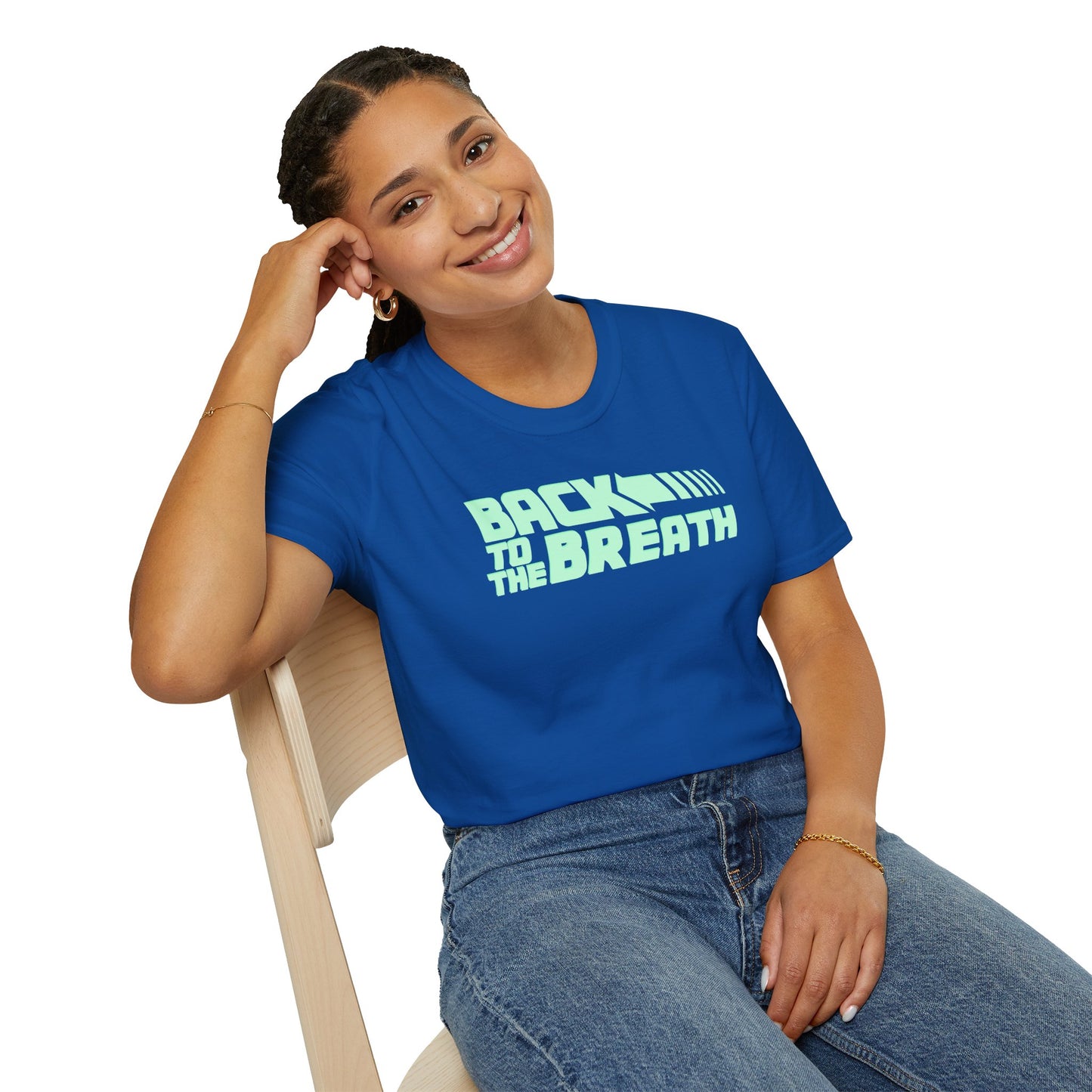 BACK TO THE BREATH Unisex Softstyle 100% Cotton T-Shirt