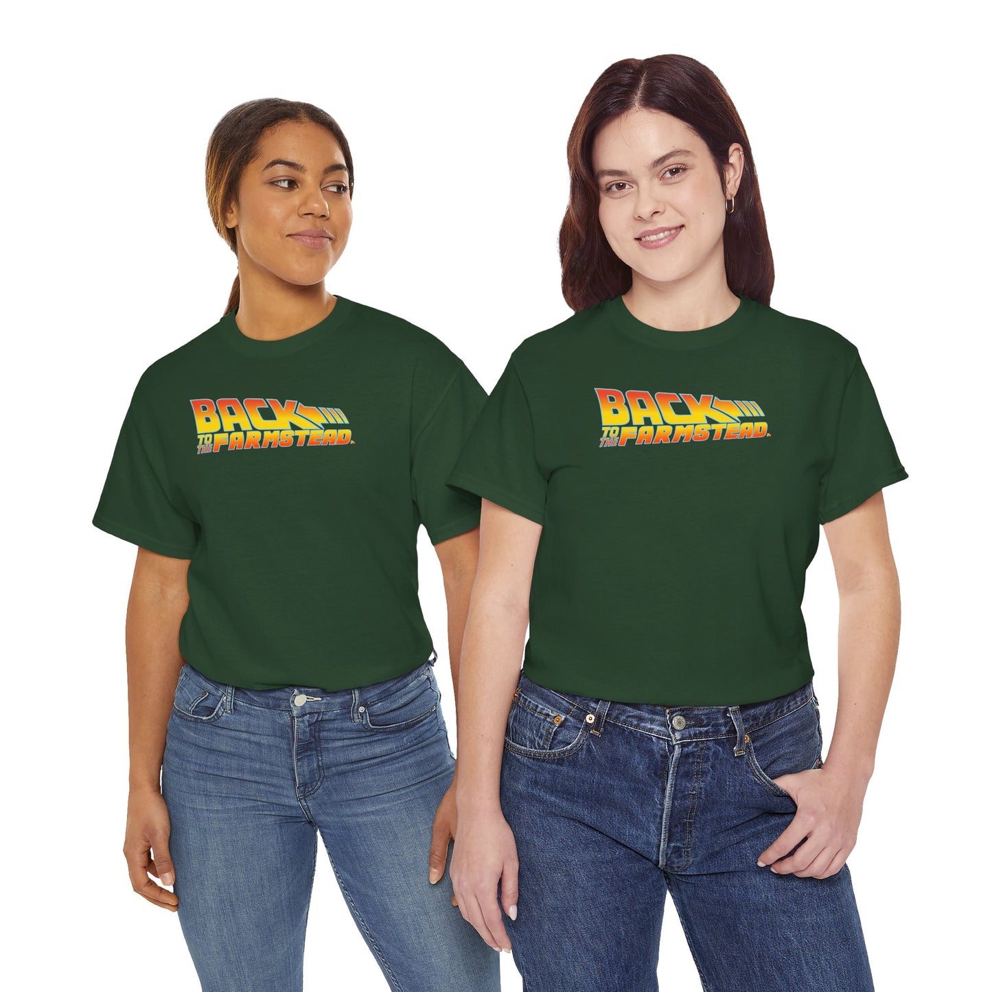 BACK TO THE FARMSTEAD Unisex Heavy Cotton Tee