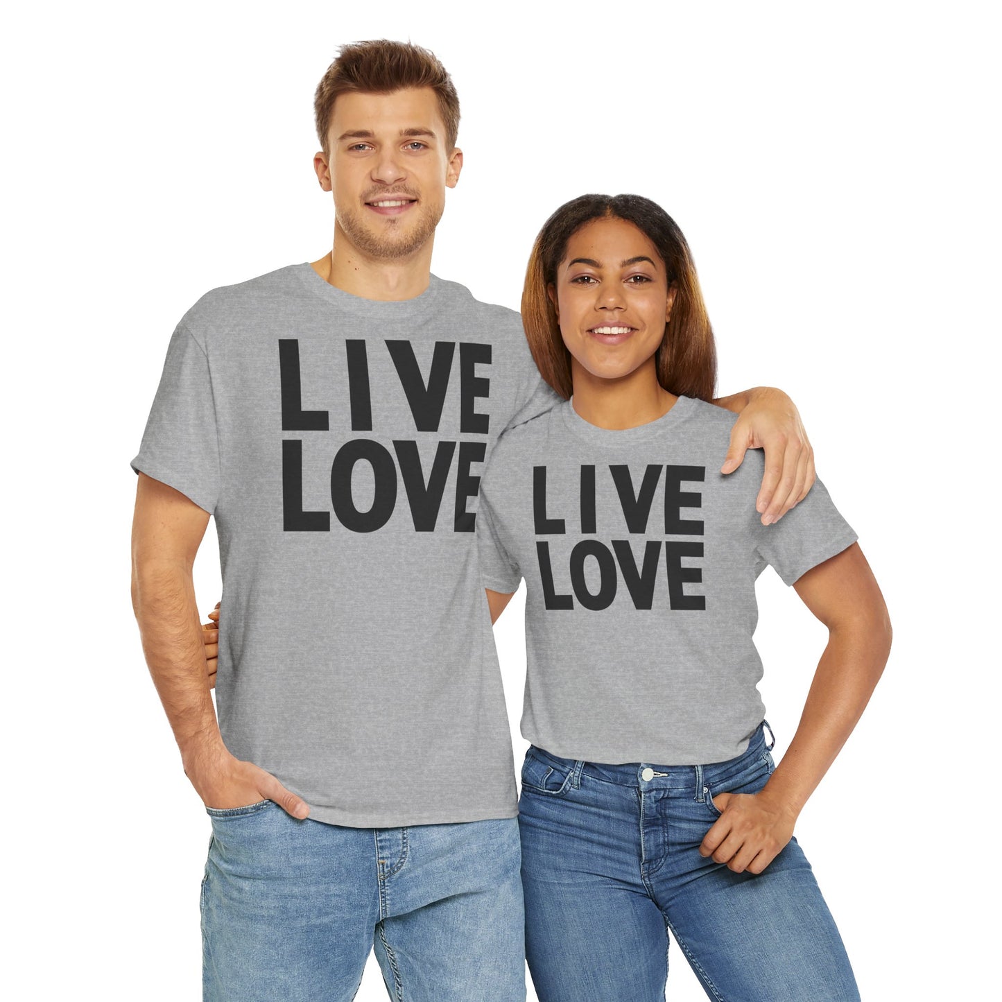 LIVE LOVE Unisex Heavy Cotton Tee