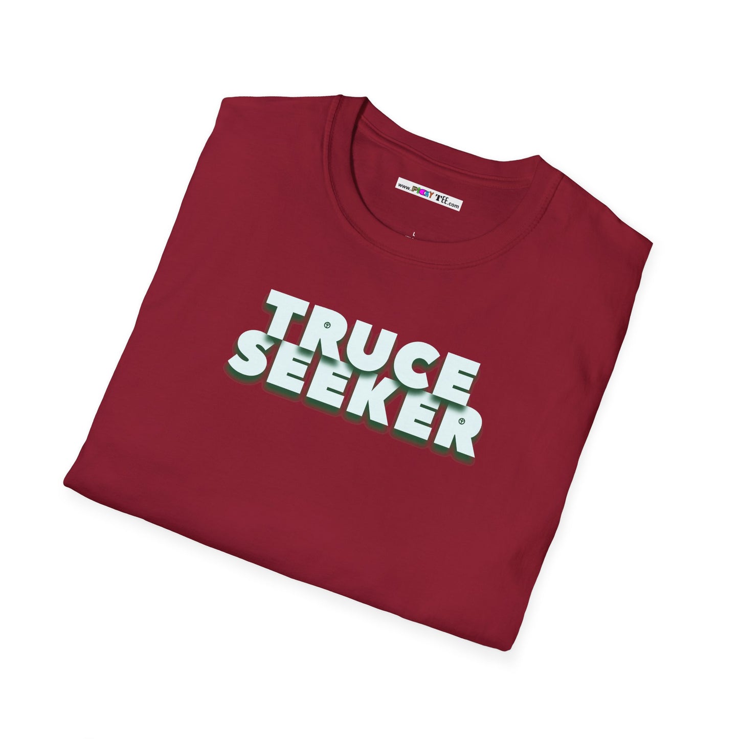 TRUCE SEEKER Unisex Softstyle 100% Cotton T-Shirt