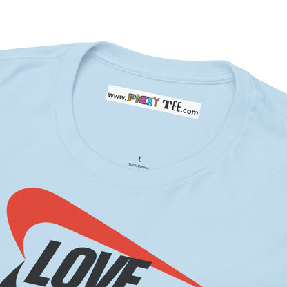 LOVE JUST LOVE. Unisex Heavy Cotton Tee