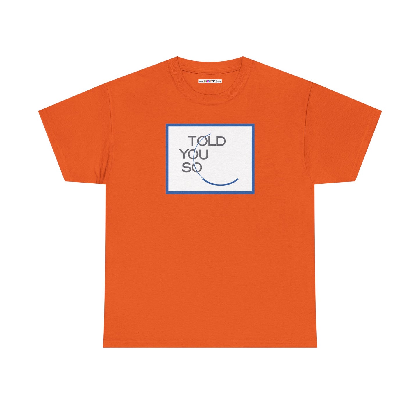 TOLD YOU SO Unisex Heavy Cotton Tee
