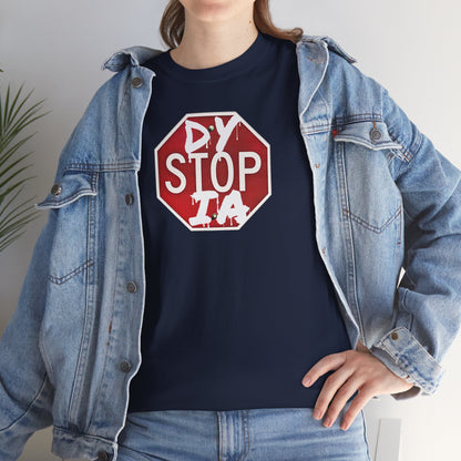 STOP DYSTOPIA Unisex Heavy Cotton Tee
