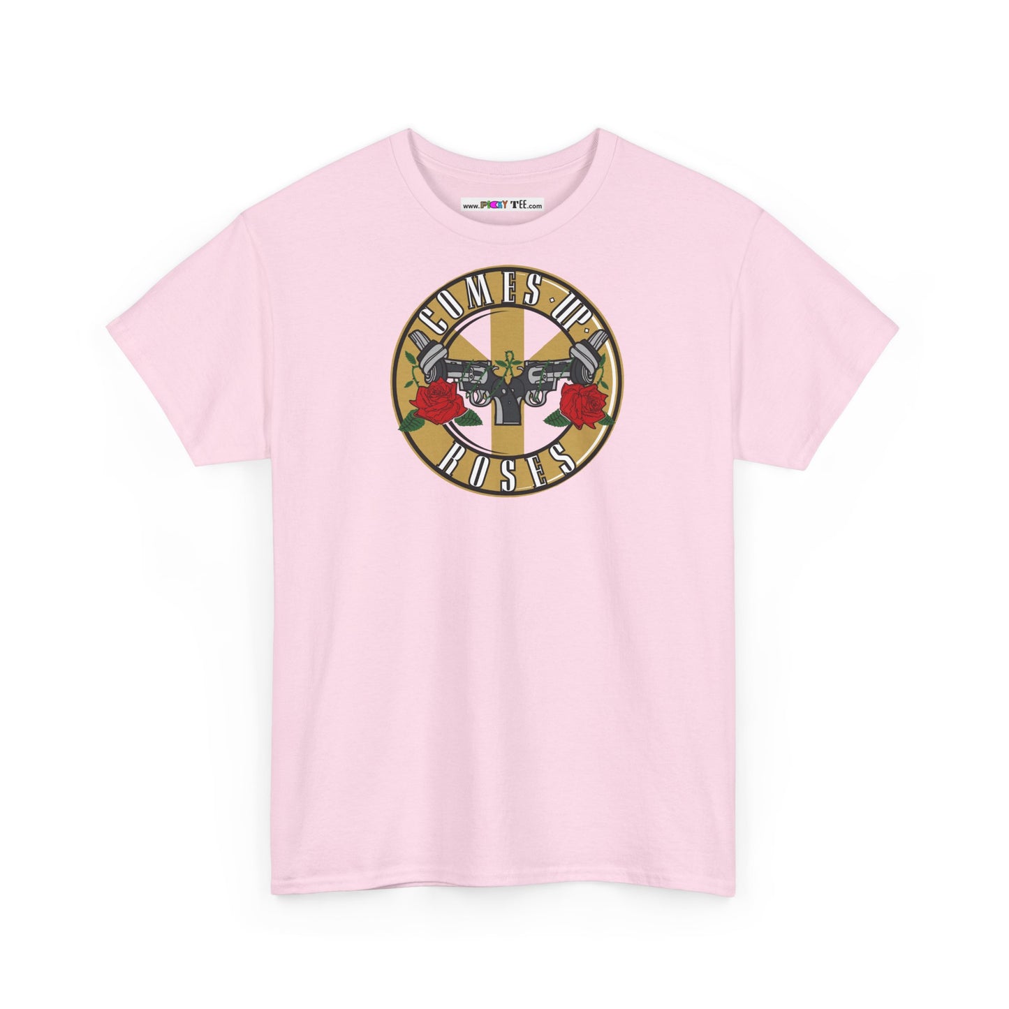 COMES UP ROSES Unisex Heavy Cotton Tee
