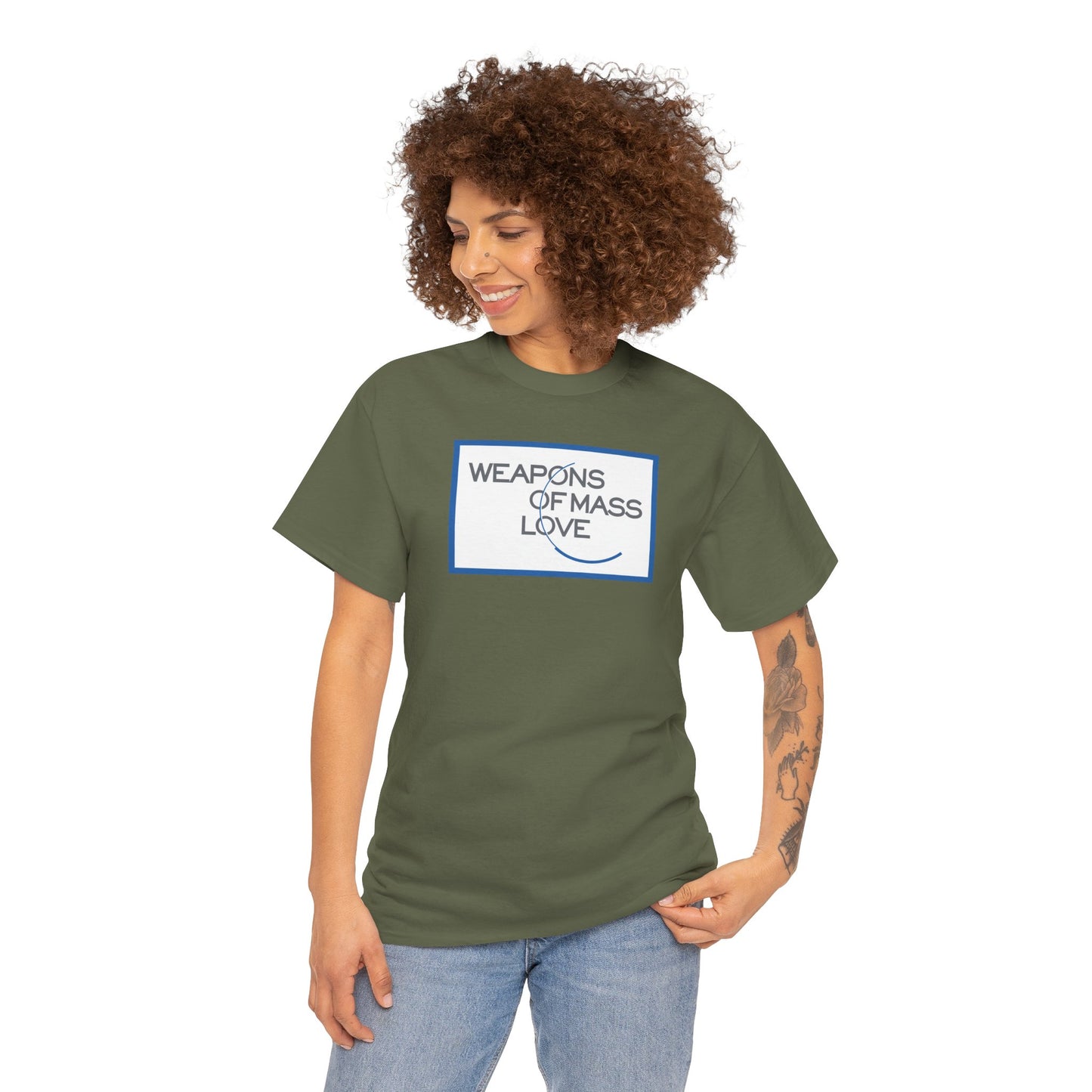 WEAPONS OF MASS LOVE Unisex Heavy Cotton Tee
