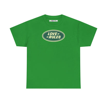 LOVE RULES Unisex Heavy Cotton Tee