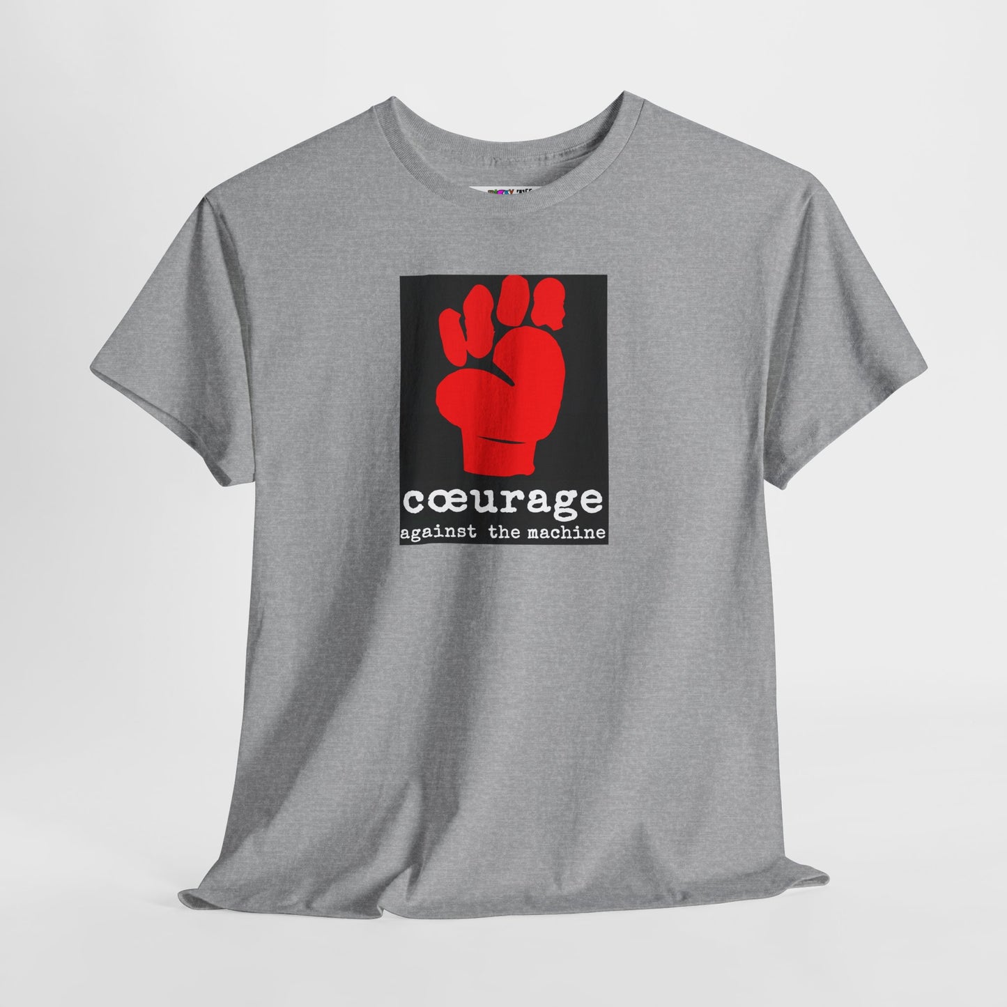 cœurage against the machine Unisex Heavy Cotton Tee