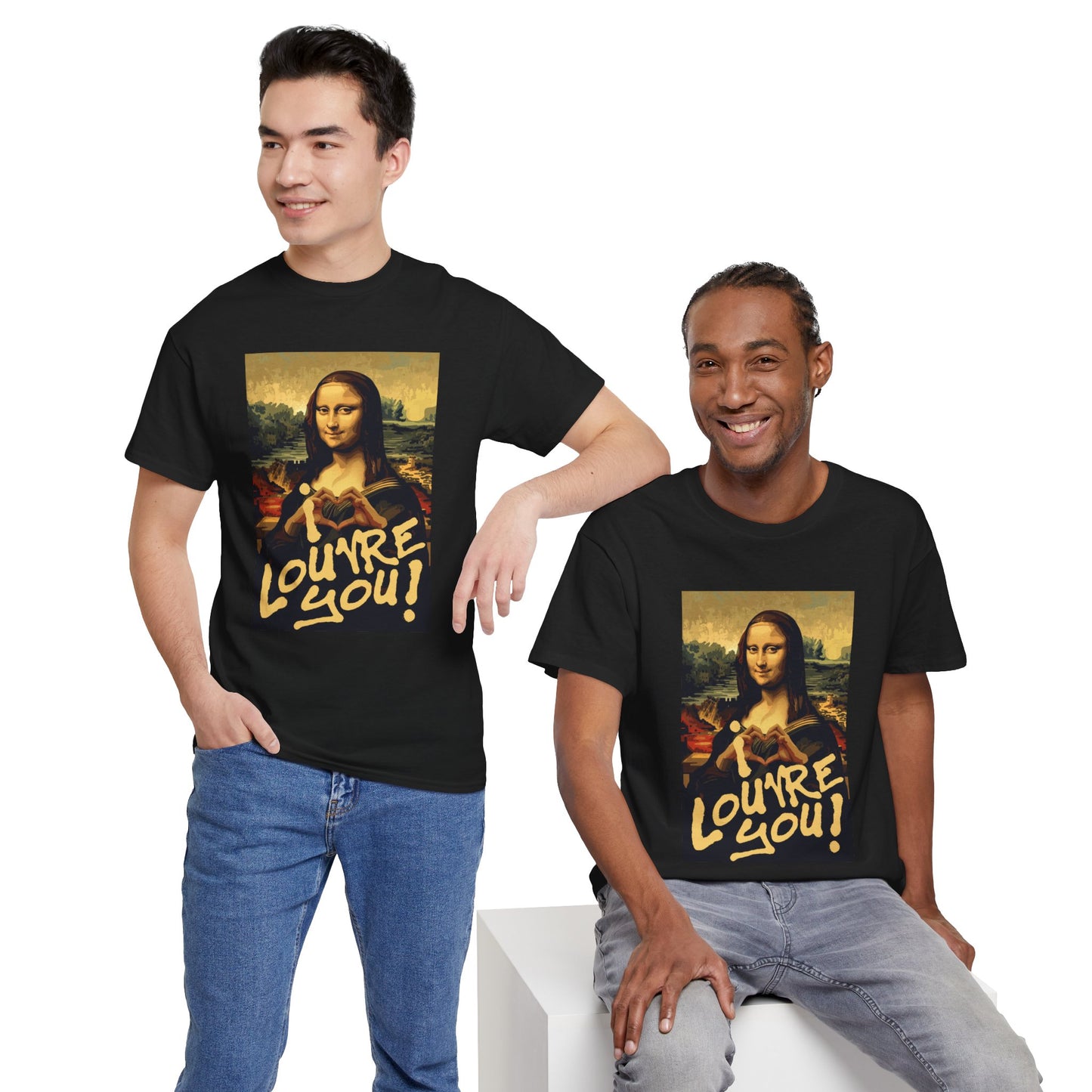 I LOUVRE YOU! Unisex Heavy Cotton Tee