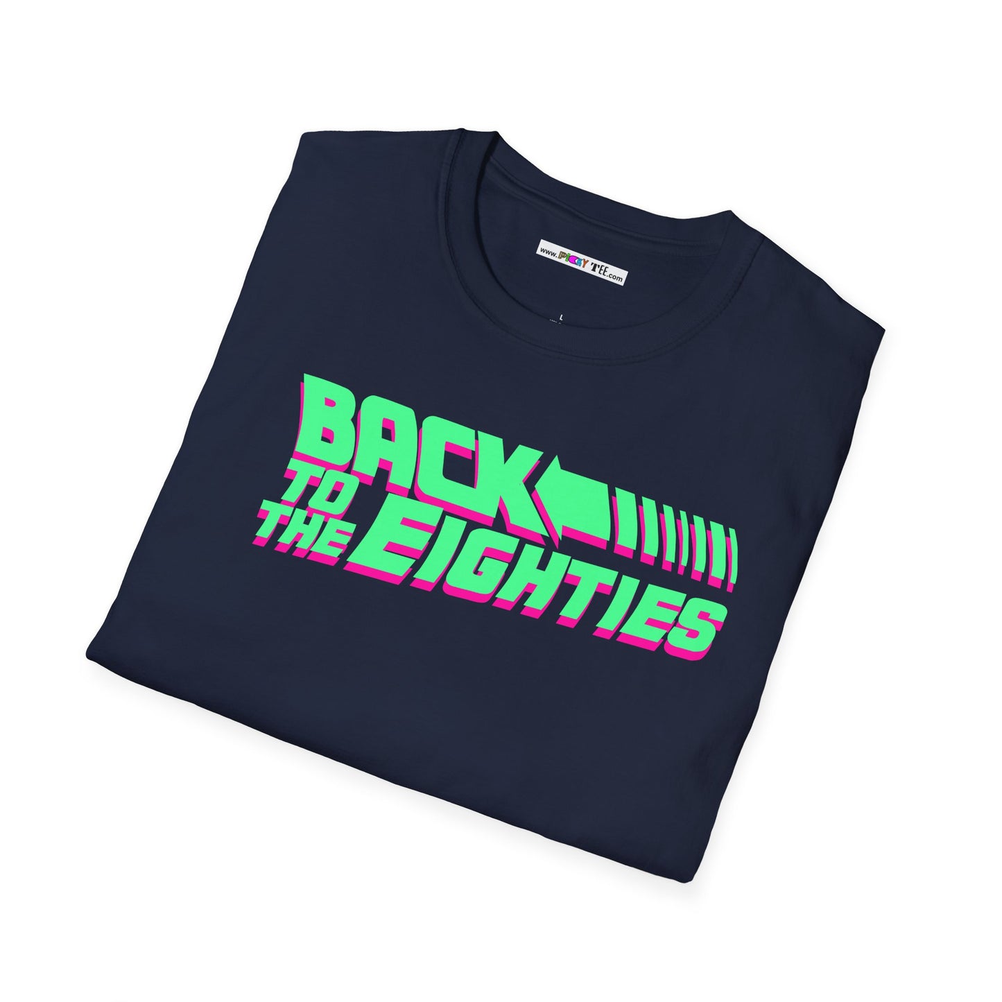 BACK TO THE EIGHTIES Unisex Softstyle 100% Cotton T-Shirt