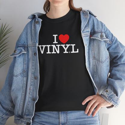 I ❤️ VINYL Unisex Heavy Cotton Tee