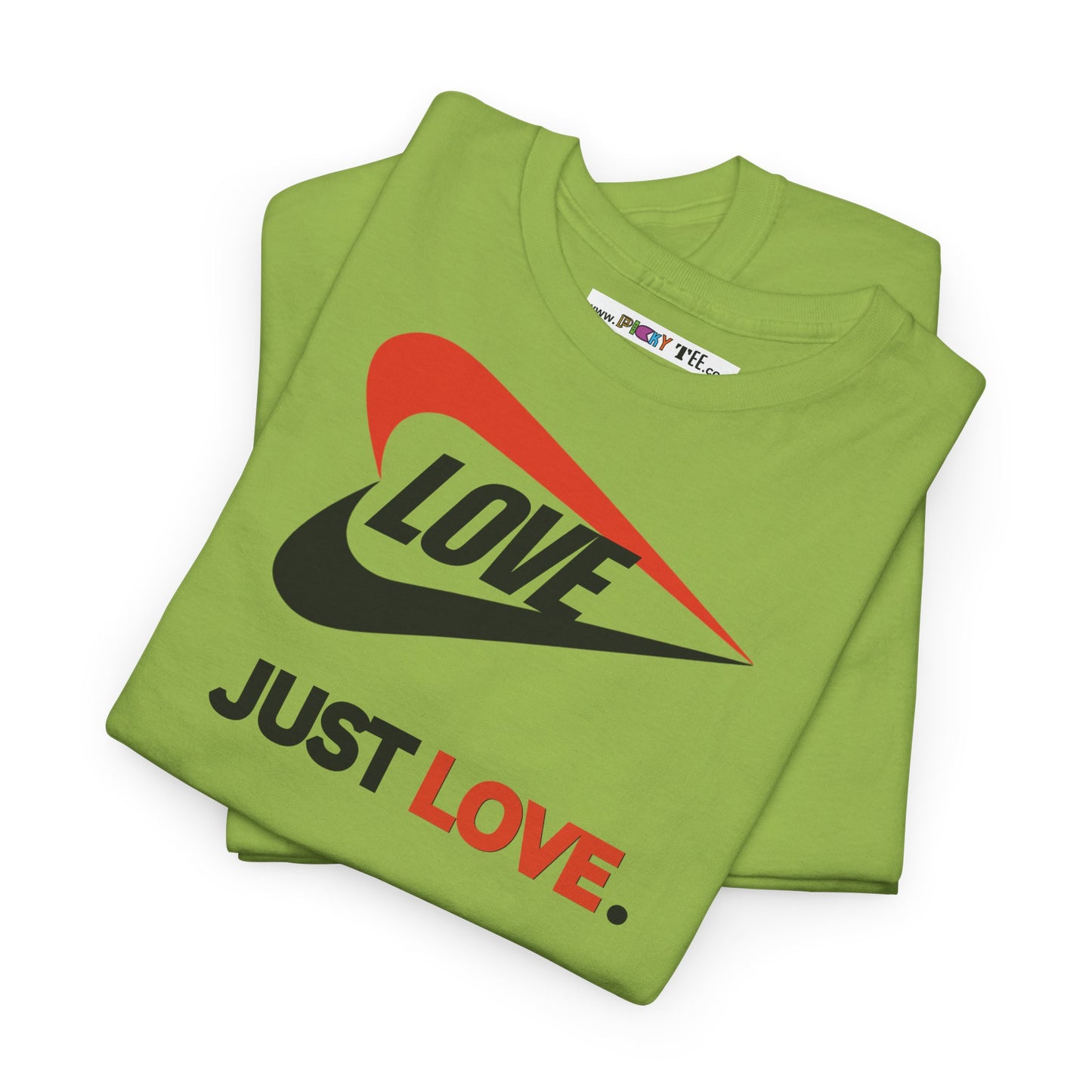 LOVE JUST LOVE. Unisex Heavy Cotton Tee