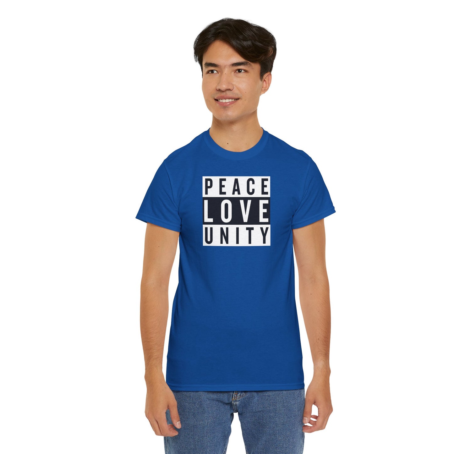 PEACELOVEUNITY Unisex Heavy Cotton Tee