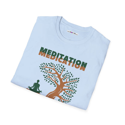 MEDITATION MEDICATION Unisex Softstyle 100% Cotton T-Shirt