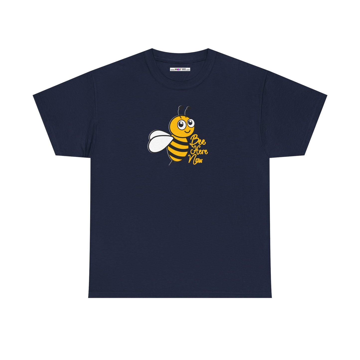 Bee Here Now Unisex Heavy Cotton Tee