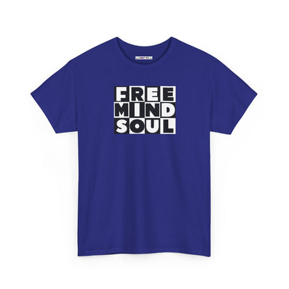 FREE MIND SOUL Unisex Heavy Cotton Tee